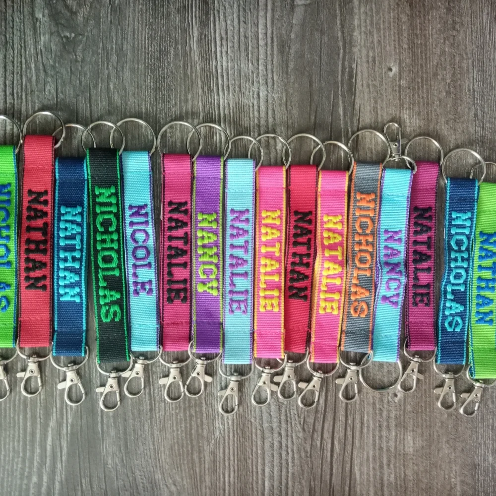 Embroidered Name Keychains - Picture 3 of 4